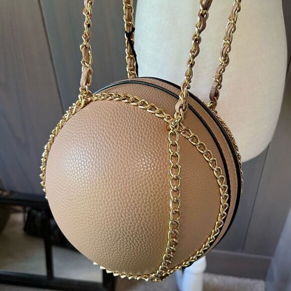 DELUXITY Ball & Chain Shoulder Bag Purse *NWT* - Picture 2 of 13